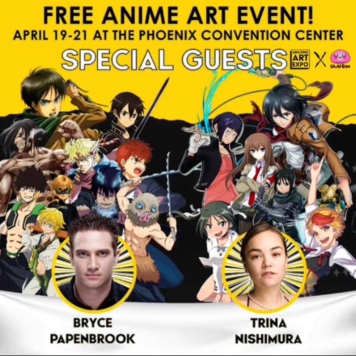 Come hang out with Trina Nishimura and I at the Amazing Art Expo 4/20 & 4/21 at the Phoenix Convention Center 🙌 Our friends at @UwUConAZ are hosting us at their booth, and the event is free to attend! Can’t wait to see some incredible art and catch up with everyone in #Phoenix