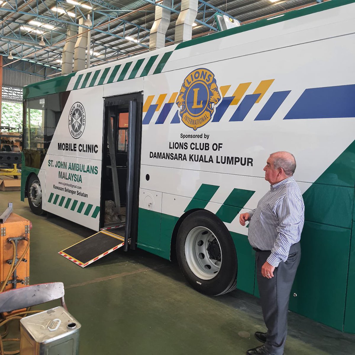 Congratulations to SJAM South Selangor on the new Mobile Clinic bus being built and will be ready to launch oin about one week’s time. Funded by generous donations from community and SJAM Presidents, this mobile clinic will extend service to vulnerable communities @StJohnINTL