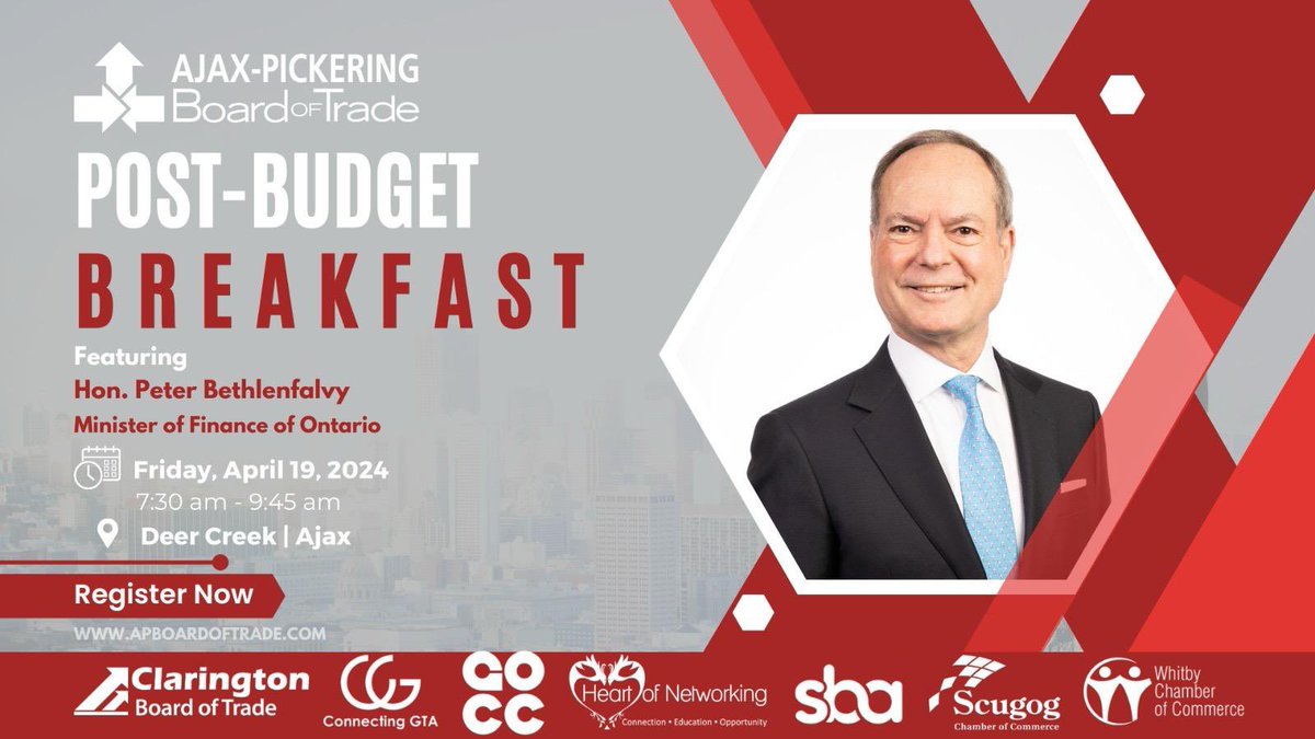Had meaningful discussion with business-owners at @APBoardofTrade's post-budget breakfast event, outlining how I plan to prioritize & represent their  interests federally. Also discussed how recent #federalbudget is making business survival challenging. #Ruchi4PickeringBrooklin