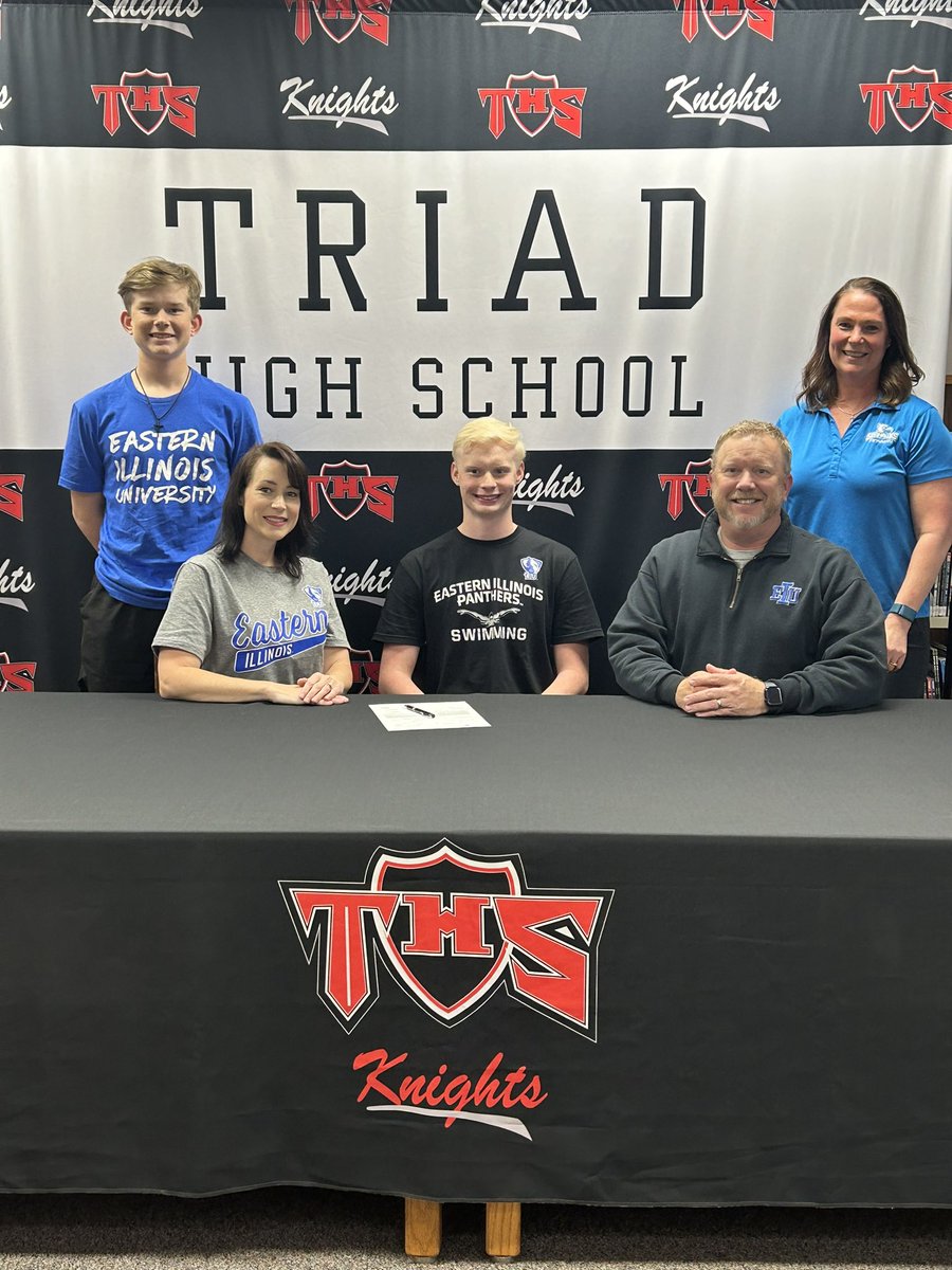 Congrats Thomas Miller!! Thomas will be taking his swimming talents to Eastern Illinois University!! <a href="/TriadHighSchool/">Triad High School</a>