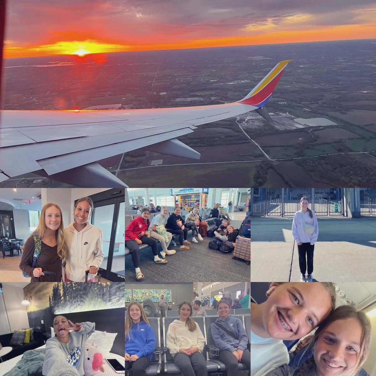 Wheels up ✈️ 
Travel day to Motor City to compete in 3 Midwest Conference Premier I games against teams from Michigan and Wisconsin.  Go get ‘em girls!  ⚽️❤️💙