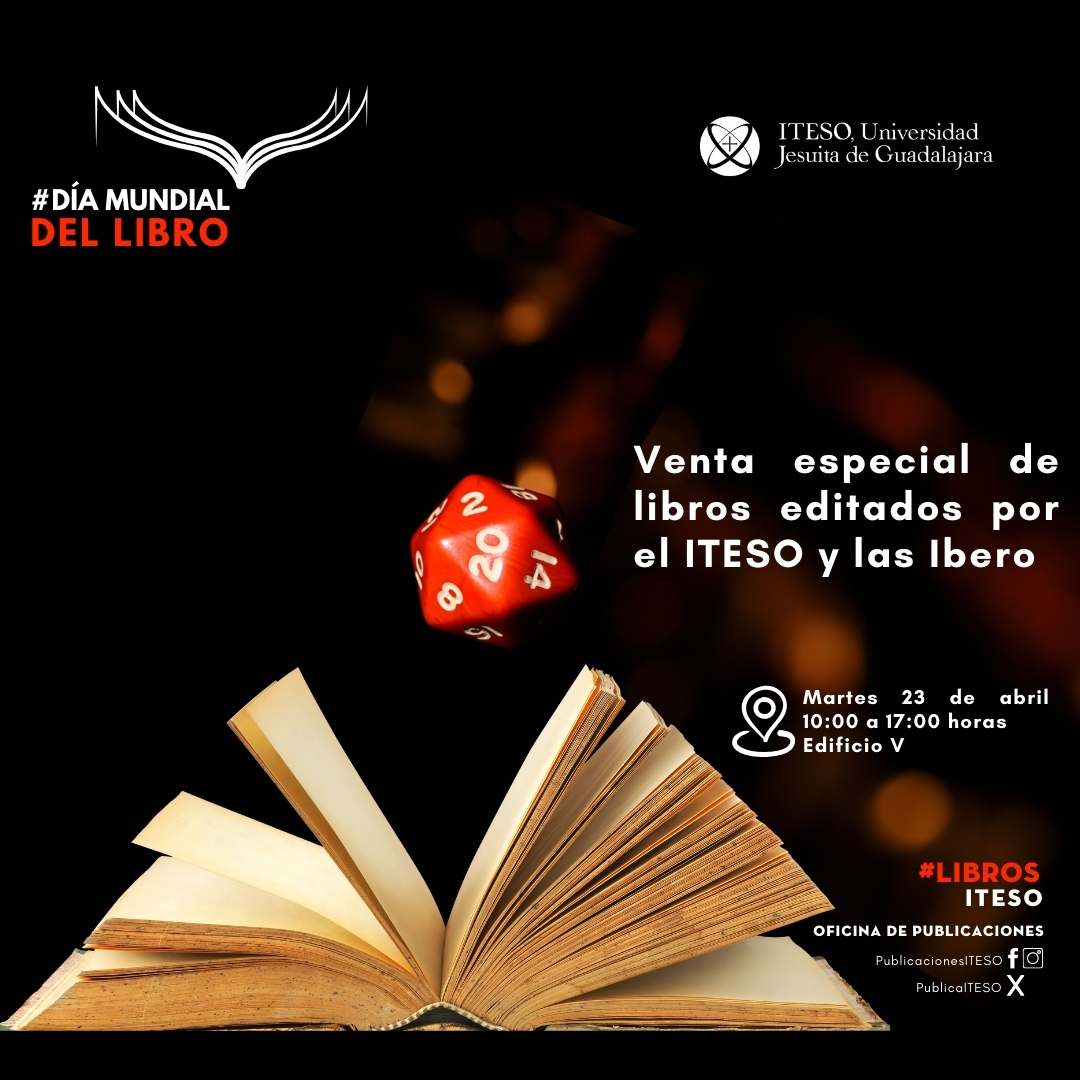 #DíaMundialDelLibro No se pierdan la venta especial de libros académicos editados y coeditados por el #ITESO, @IBERO_mx, @IberoPuebla, @IberoLeon y la @UNAM_MX. 📚 Explanada del Edificio V ⌚️ De 10 am a 5 pm