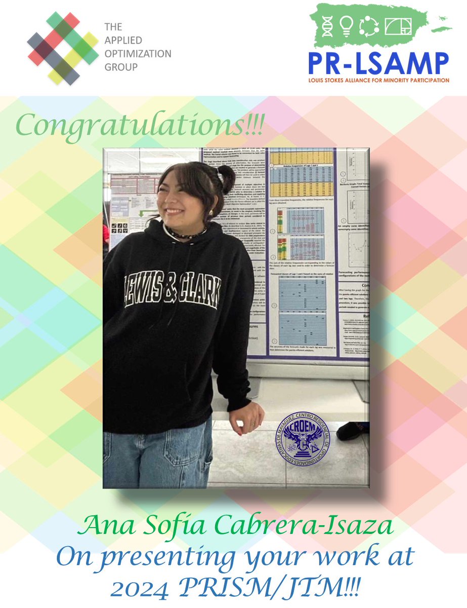 Congratulations, Ana Sofia!!! Proud of you!!! #AOGachievers #CROEM #2024PRISM #JTM #Forecasting