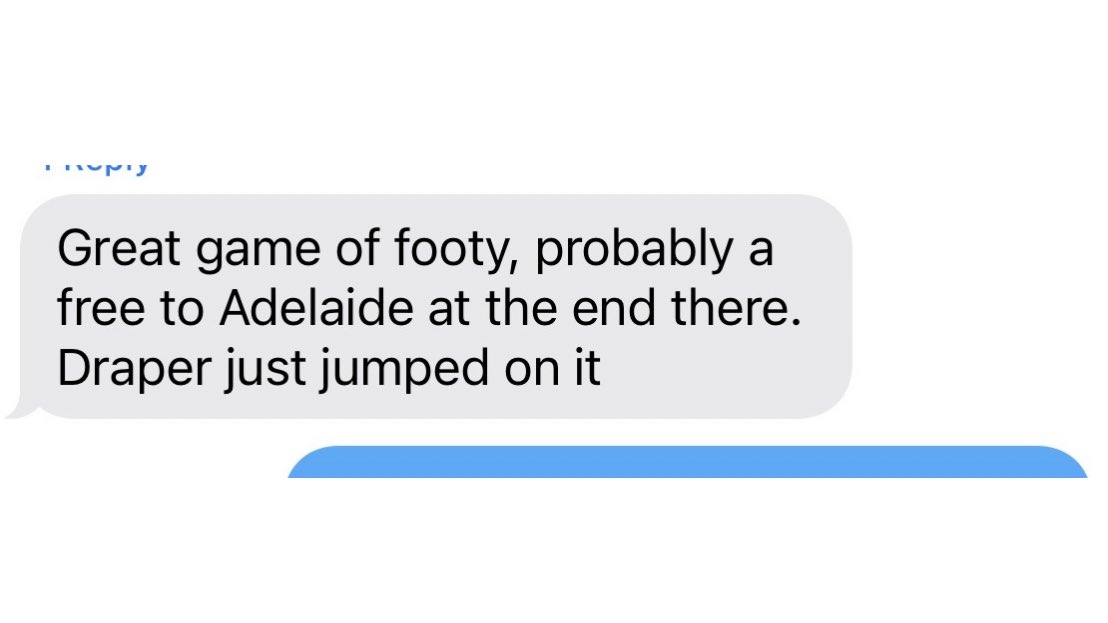 Cute texts from Bombers fans like 🙃