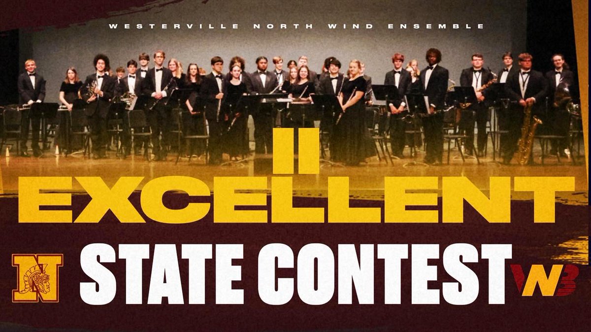 Congratulations to the Wind Ensemble on their Excellent Rating (II) at State OMEA Contest today!