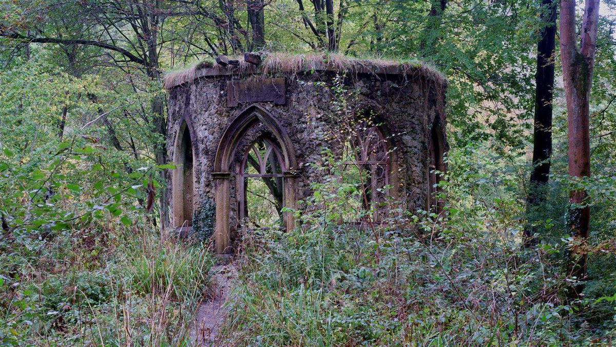 A Hackfall Folly, North Yorkshire, England.