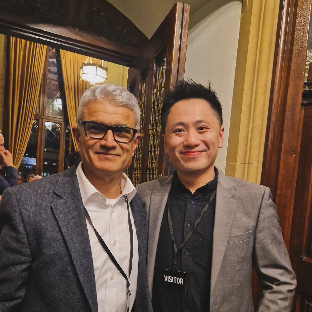 For this year's  #aspireophth let's talk about role models! 
<a href="/EyeNewsMag/">Eye News</a>

Caught up with my old boss and mentor Mr.Patrick Watts in the last BIPOSA meeting. This guy is a champion for the profession and anyone who has worked with him will know what a top notch doctor he is 👍