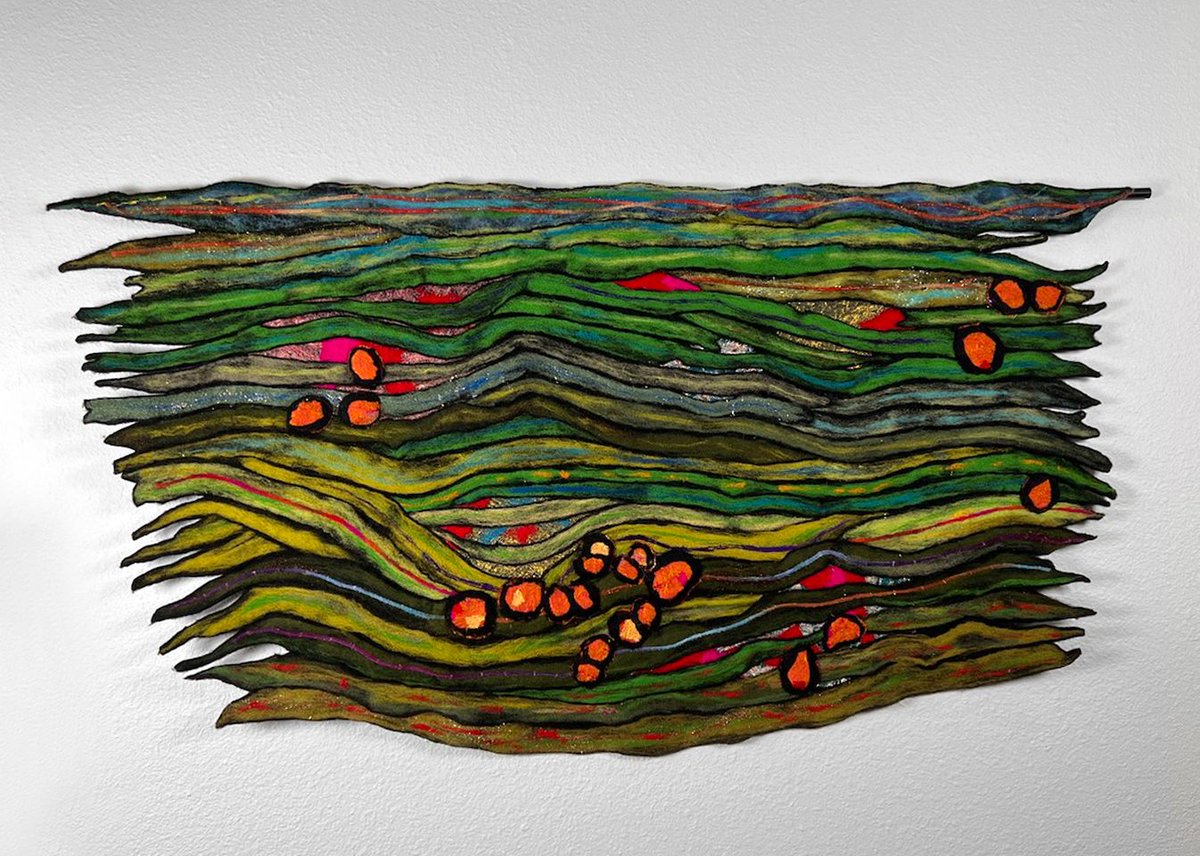 🖼️ @WadeSiscoGallery #ArtworkOfTheDay :
Laurie Schafer
Kings River, 2023
Fiber/Mixed Media, Textile, 58' x 36'
#TexturalAbstract
Collect It- buff.ly/3Qc8dkv  
.
#sequoiakingsnps  #OriginalArt #ContemporaryArt #ArtCollectors #wadesiscogallery
buff.ly/3Q0oEQX