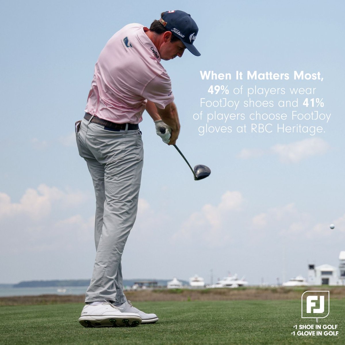 Depended on at Harbour Town. At this week's RBC Heritage, 49% of the field wear the #1ShoeInGolf and 41% of players choose the #1GloveInGolf. #WhenItMattersMost