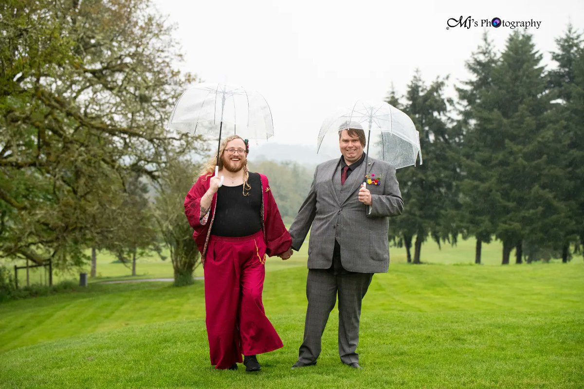 MJsPhotography2's tweet photo. Congratulations 🎉 🎉. 
Matthew and Jeremy Polk 
Rain did not dampen the joy this wedding day!

Married this past Saturday at the Inn at Diamond Woods (beautiful venue!)
 their memories!
#weddings #pnw https://t.co/kdEJWTXdsc