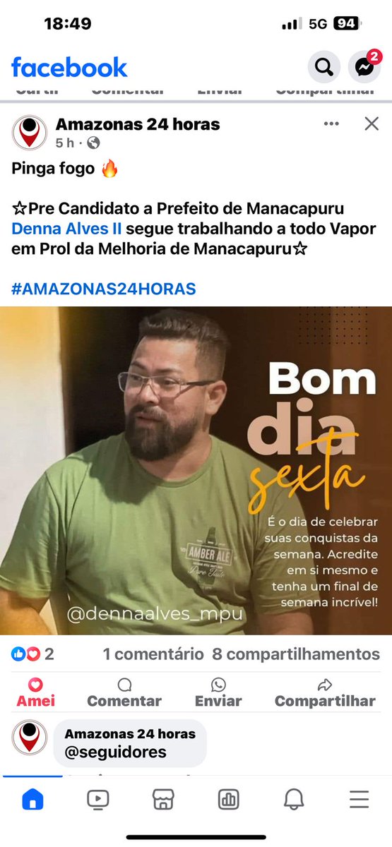 BastosJeffson's tweet photo. Manacapuru quer o novo e precisa mudar é uma nova história 🤝🏻👏👏👏 https://t.co/UuXx4YbW6g