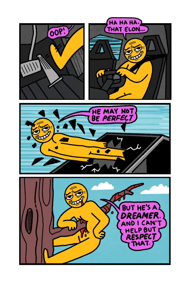 SmoothDunk's tweet photo. cybertruck owners when the accelerator pedal gets stuck https://t.co/b3mPIrGsIT