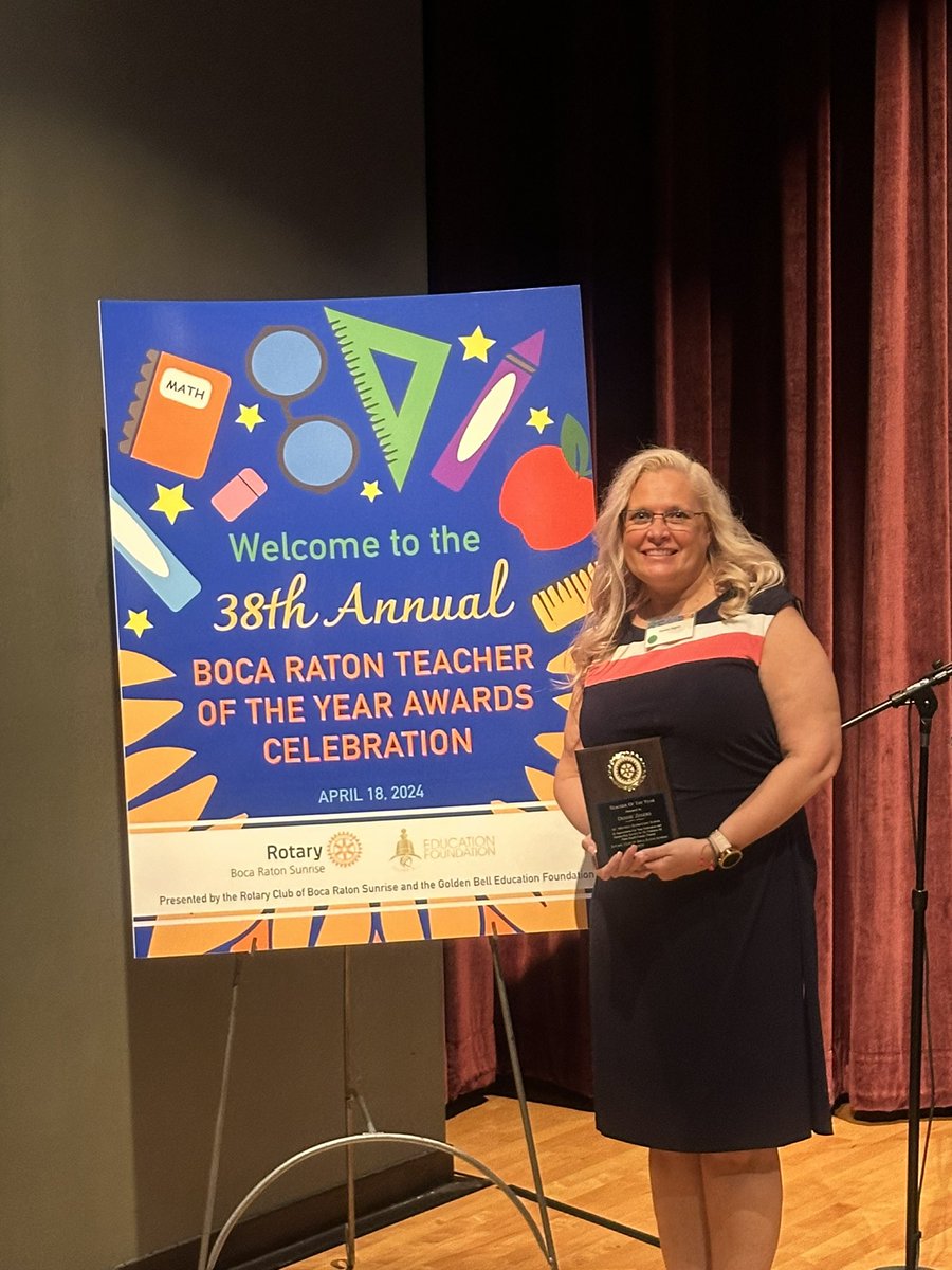 Congratulations Mrs.Zegers our Teacher of the Year!