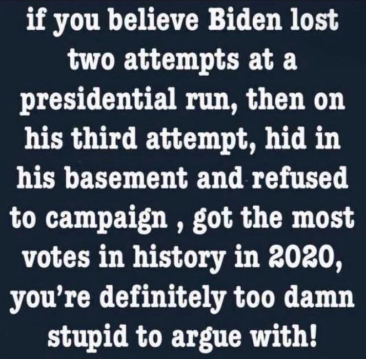 @ClownWorld_ @JoeBiden There is zero chance he won in 2020