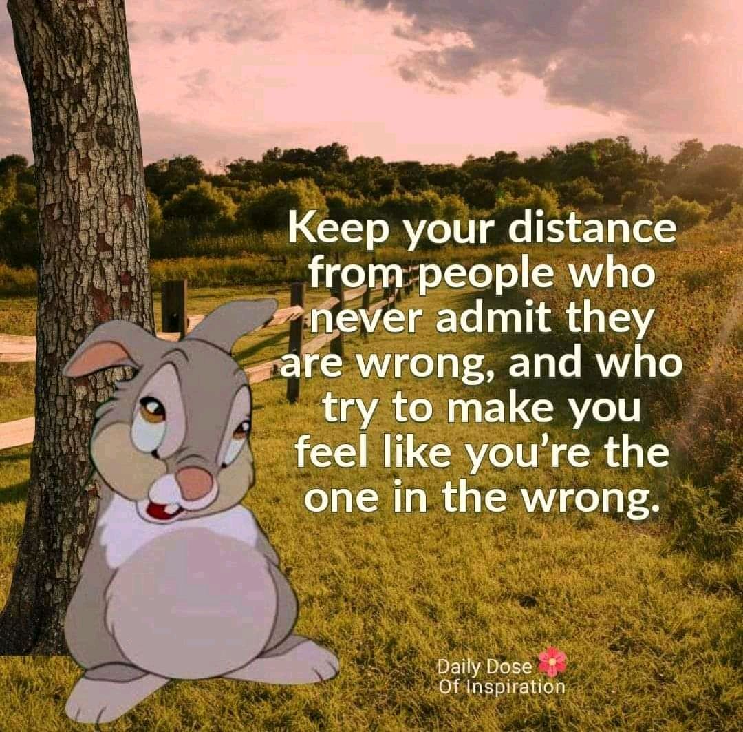 Keep your distance from toxic people who  can never admit their faults. Surround yourself with those who are humble enough to learn and grow from their mistakes.
🩷💛❤️

.
 #SelfCare #HealthyBoundaries 🌱
