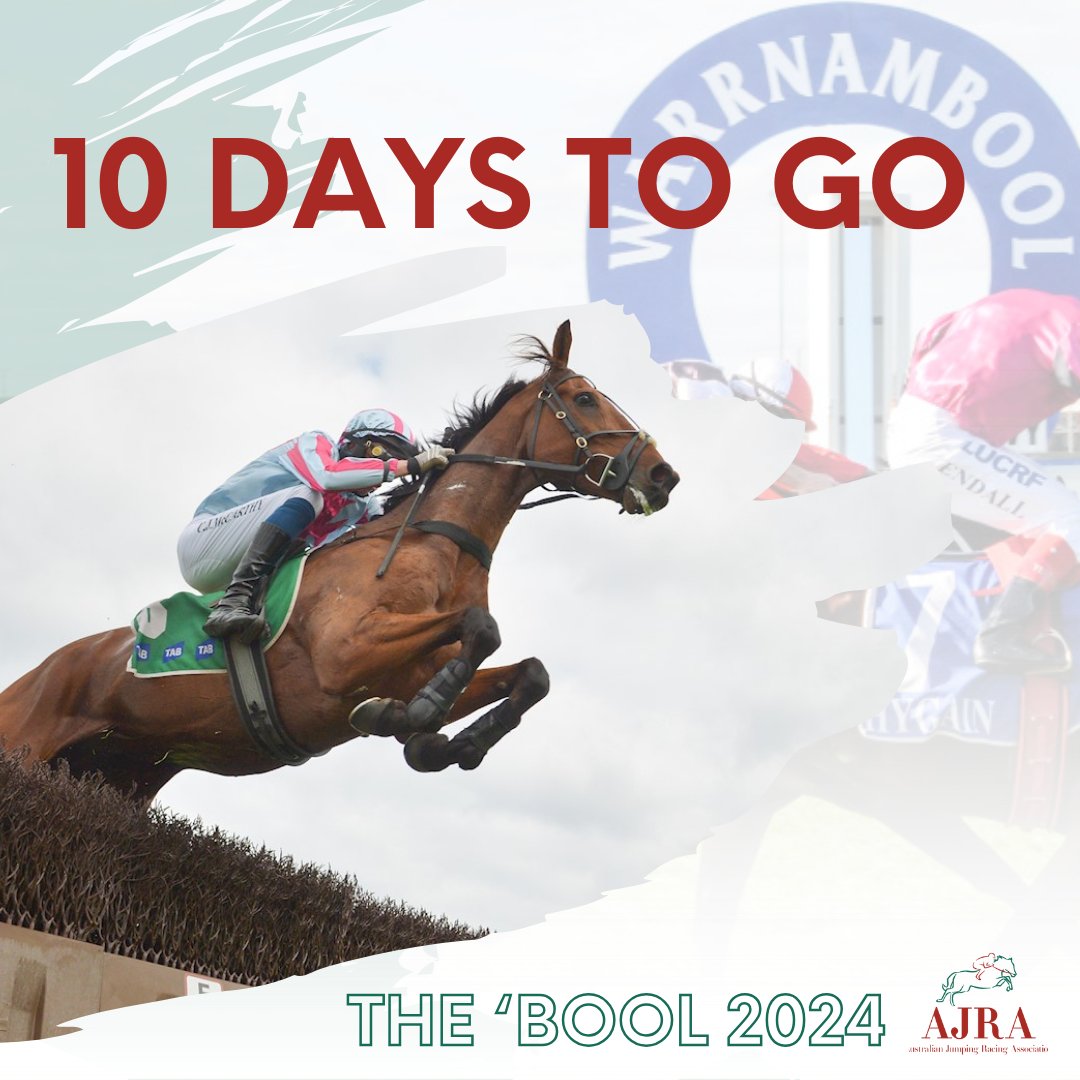 Only 10 DAYS until we are embraced by the May Racing Carnival at Warrnambool. Experience the pinnacle of country racing. Grab your tickets today by heading to the link in our bio.