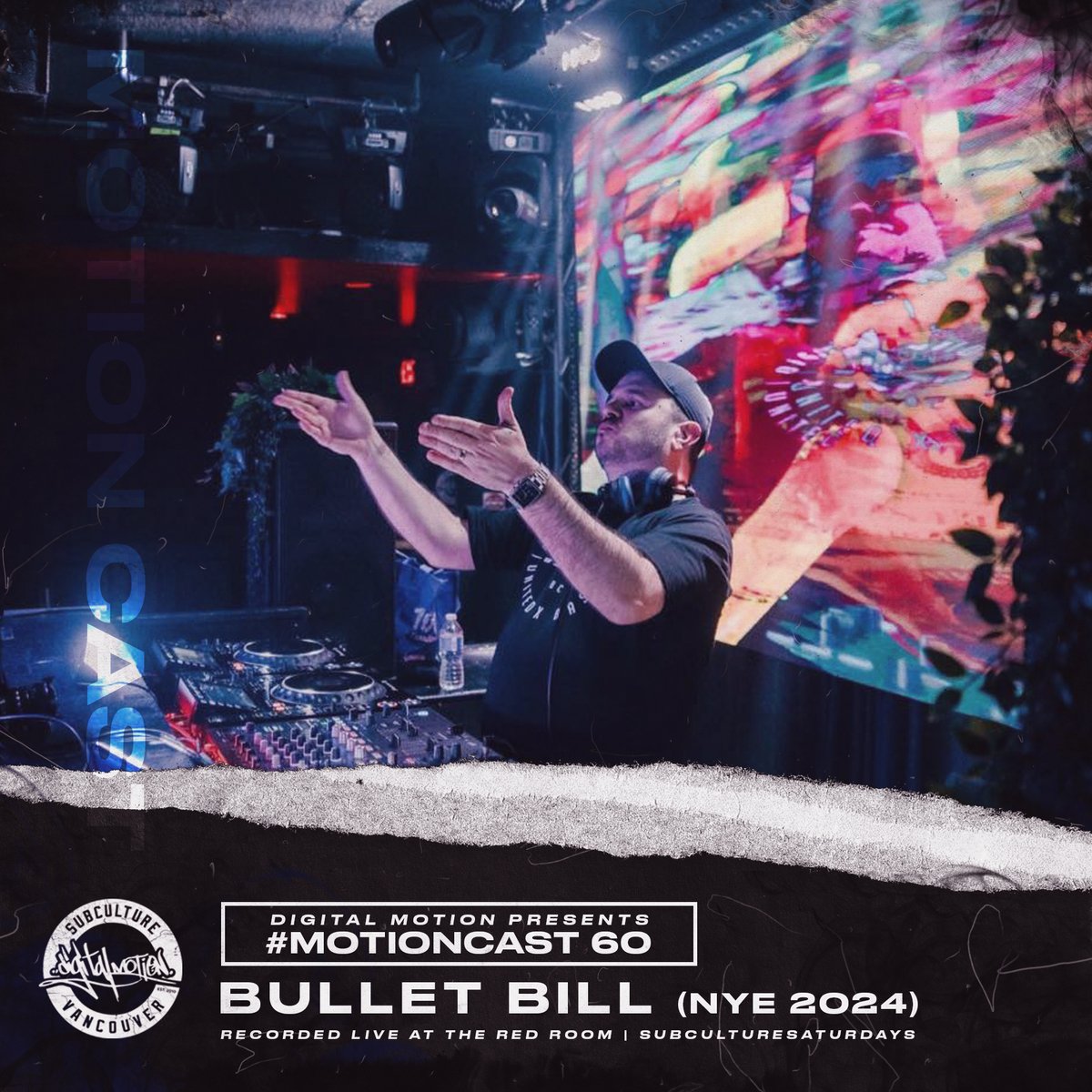 digitalmotionBC's tweet photo. We've got two new #MotionCast mixes up on our Soundcloud page featuring @djbulletbill NYE 2024 set and Rec12 opening set from last years show with Calyx and Teebee both recorded at @REDROOMVANCITY Check them out here: https://t.co/qXeGhL76hr https://t.co/neTa2nEn4G