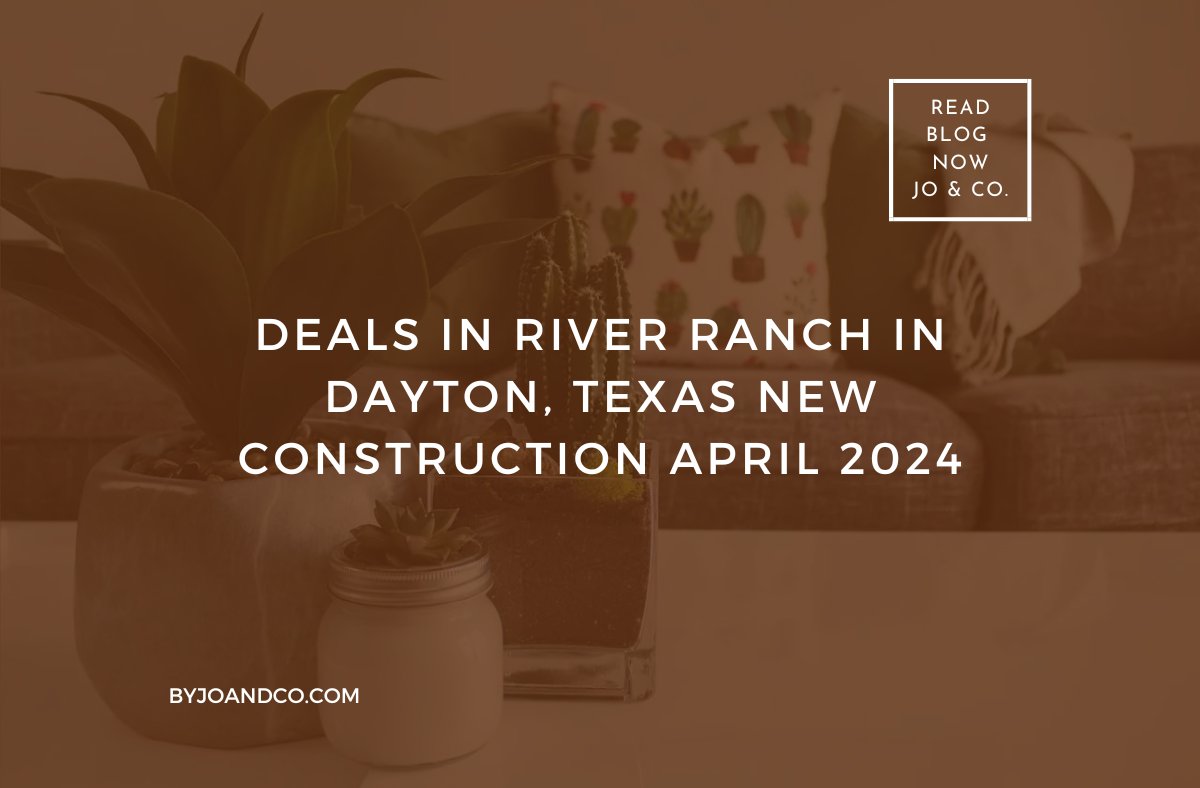 Hi friends! 👋 Ready to discover the latest deals in River Ranch, Dayton, Texas? 🏡

Our April 2024 update features new constructions and exclusive offers. Dive in and find your dream home today!🎉

Learn more! 🔗 byjoandco.com/2024/04/03/dea…

#RealEstateDeals #drhortonhomes #DaytonTX