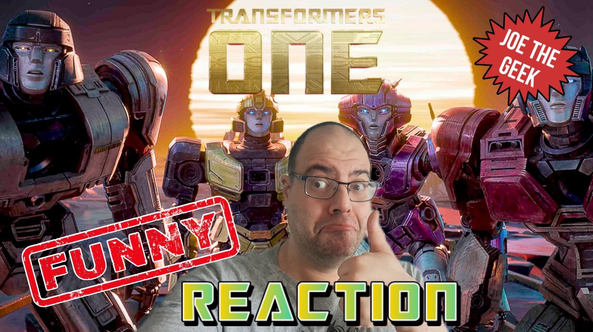 A new reaction video is out now on my channel! Click the link in my bio for the full video!!! 🤖 #transformersone #trailerreaction #joethegeekreactions #reactionvideo #upcomingmovies #transformers #moreyhanmeetstheeye #robotsindisguise #paramountpictures #joethegeek