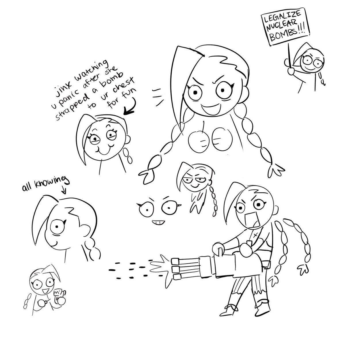 Miscellaneous doodles of the silliest girl
#Jinx #Arcane