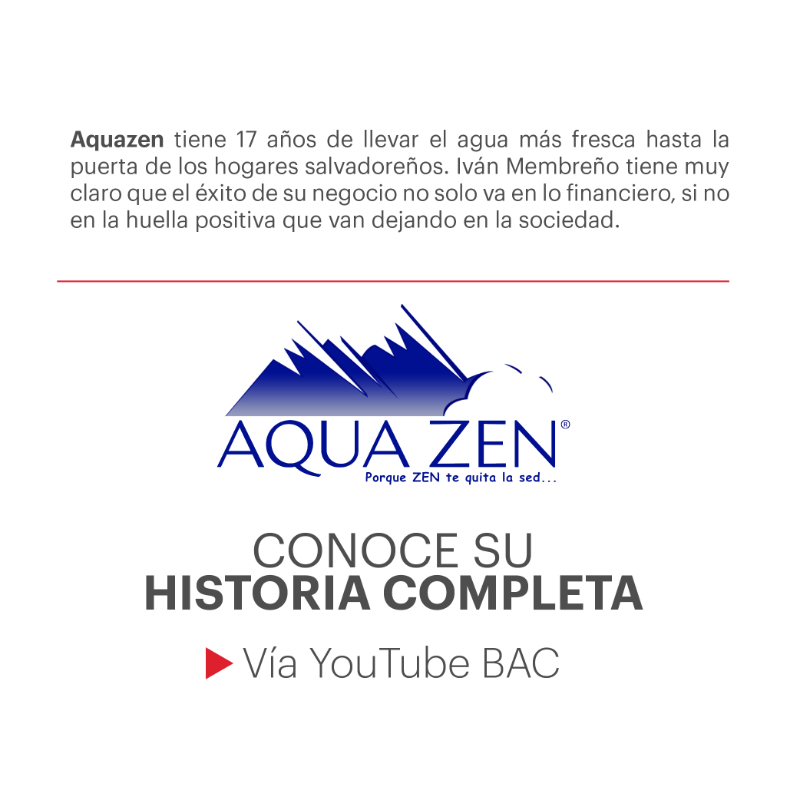 BACCredomaticSV's tweet photo. Conoce a Iván Membreño, reconocido como el Empresario del Año 2023 en El Salvador, cuyo liderazgo transformador se refleja en Aquazen, dedicada a la comercialización de agua potable.💧

Mira el vídeo completo aquí 👉 https://t.co/7orFw2TCXp

#BACApoyo