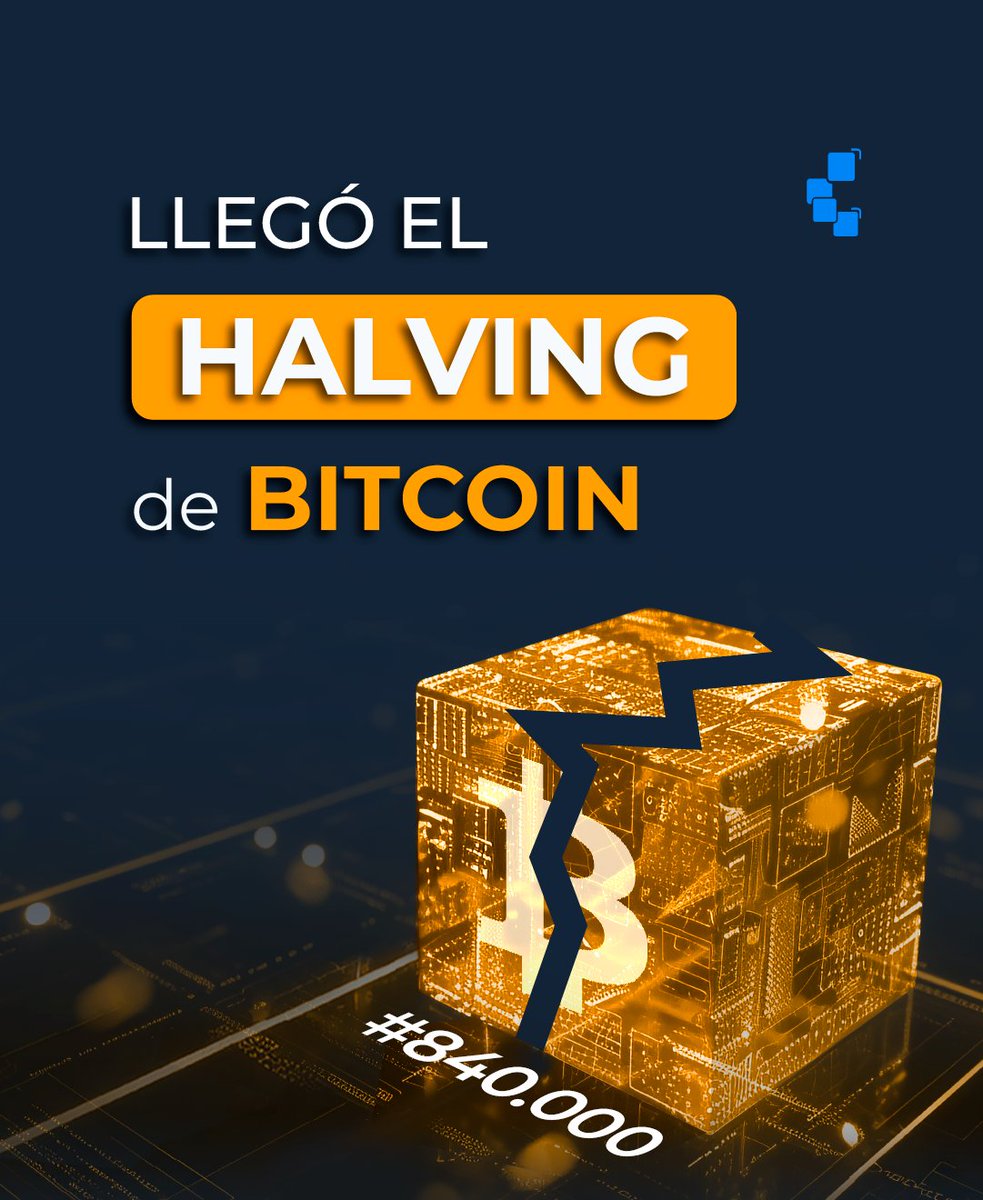 CriptoNoticias's tweet photo. El #halving2024 se activó en la red #Bitcoin este viernes 19 de abril, reduciendo la emisión a 3,125 BTC por bloque minado.

El bloque del halving fue minado por el pool ViaBTC, adueñándose del codiciado sat épico de la Teoría de Ordinals. El pool aprovechó de escribir el siguiente mensaje en el bloque: @/ViaBTC/Mined by buzz120/,mmKU2Pɘ(i^:}H.)X7XãI

Con el #halving también se activa el protocolo Runes, un nuevo estándar para la emisión de tokens fungibles en Bitcoin ideado por el creador de Ordinals, Casey Rodarmor, que promete superar a los tokens BRC-20.