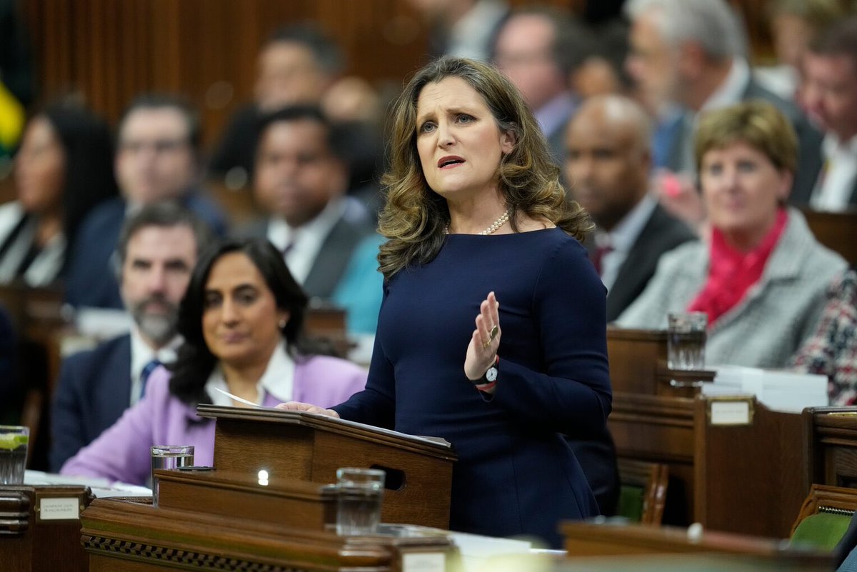 “2019 study of 32 countries found that higher capital-gains taxes leads to a reduction of startups receiving venture capital in statistically &amp; economically significant way.”Freeland defends capital gains hike despite widespread criticism from tech leaders theglobeandmail.com/business/artic…