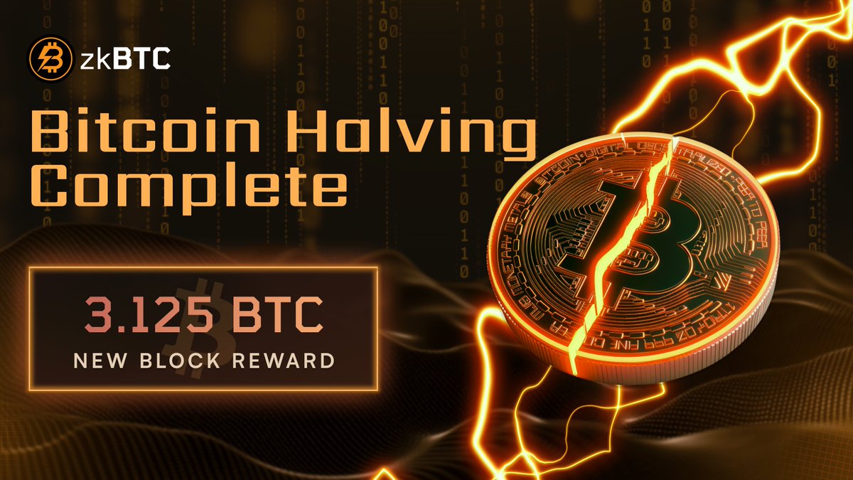 🚨BREAKING: The fourth #Bitcoin halving has just taken place.

Happy #BitcoinHalving!🥳