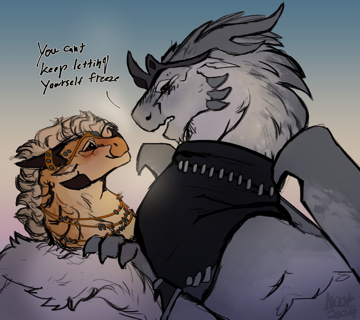 ShrimpyNook's tweet photo. Glacier looks after her Wif- I mean war ally ^^
.
.
.#queenglacier #princessblaze #blacier #wof #wingsoffire #glacierwof #blazewof #art #artwork #sandwing #icewing #woffanart https://t.co/2ZmK5ZJdI9