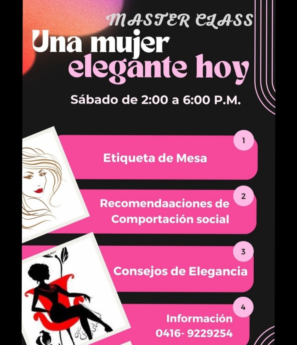 NadimarM's tweet photo. Sábado 18/05/24. Una Master Class para tí porque tú te lo mereces. A un precio súper especial, no dejes de preguntar 🌹. Te esperamos https://t.co/bFm0VOnEBW