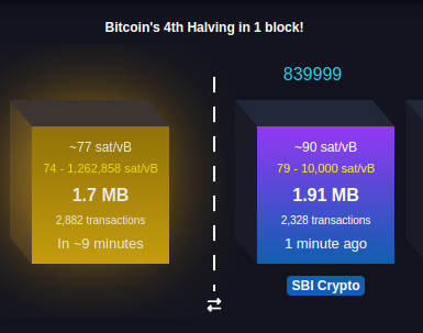 Here we are!!!
#BitcoinHalving2024