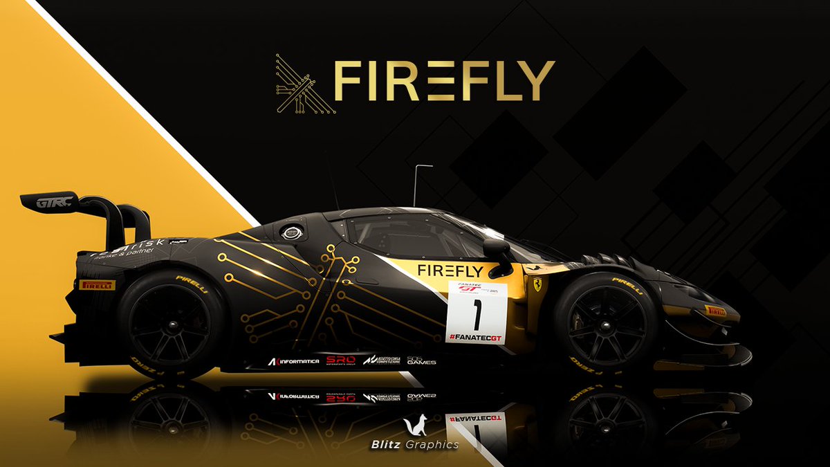 _ItsBlitz's tweet photo. A brand new livery FIREFLY eSports for the @Ferrari 296 GT3. @AC_assettocorsa https://t.co/Q5cIOTQzfq