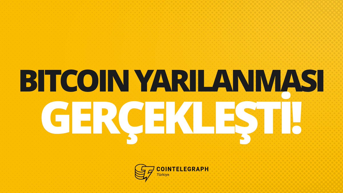 #Bitcoin’de dördüncü #halving başarıyla gerçekleşti! #BitcoinHalving