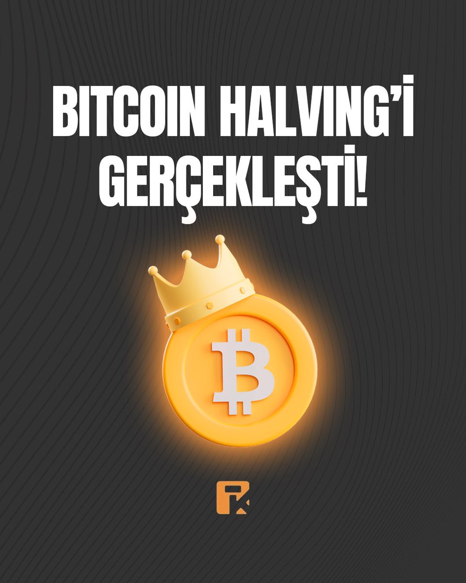 Dördüncü #BitcoinHalving süreci başarıyla tamamlandı.