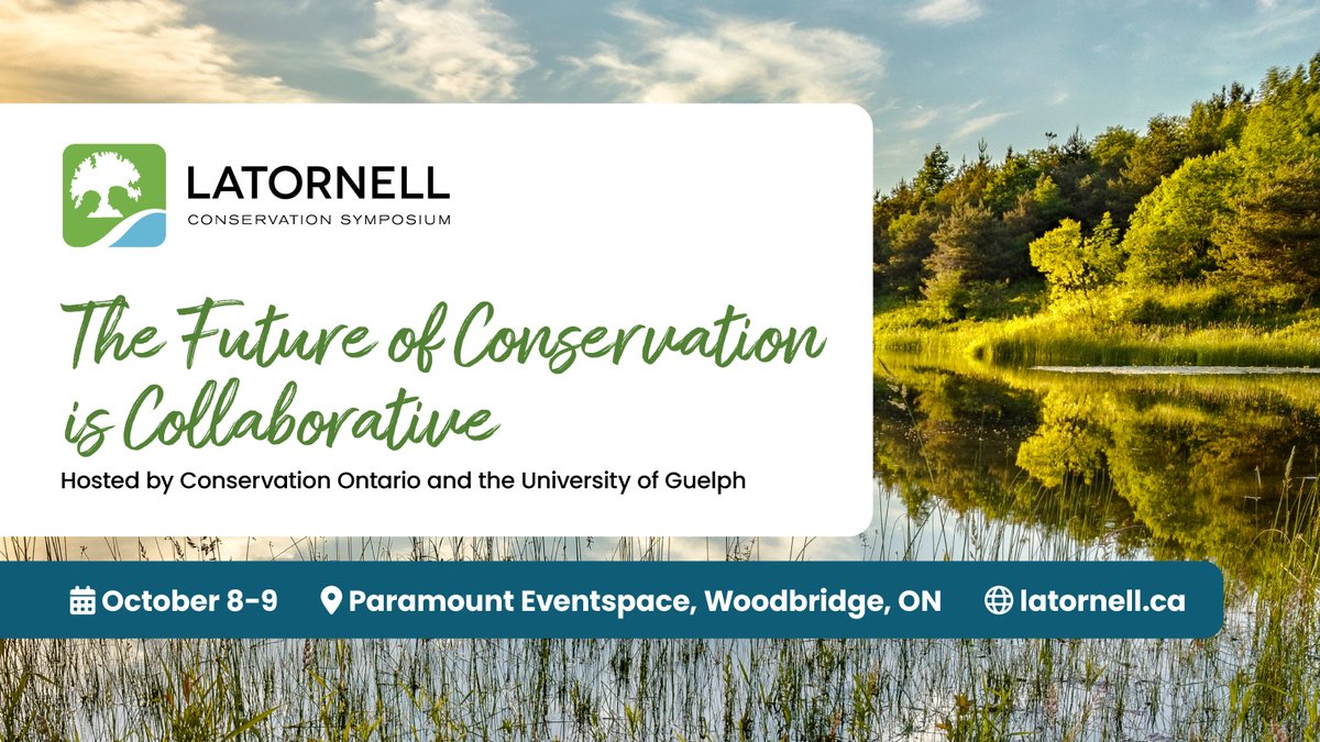 Join us at the Latornell Conservation Symposium on Oct 8-9! Our theme, COLLABORATION: The Future of Conservation is Collaborative, emphasizes working together to address environmental challenges impacting people and property in Ontario. latornell.ca #Latornell2024