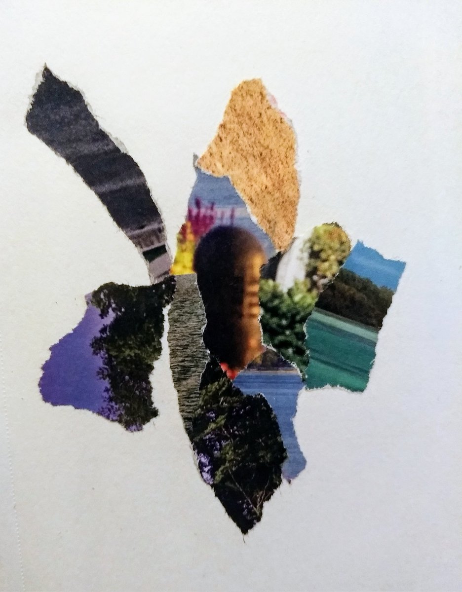 I really enjoyed this one. I started with an idea and the collage took a different turn. Abstract torn paper collage sketch on sketchbook page by Karen Reiser

#abstractcollageart #abstractcollage #collage #art #abstractartist #abstractart #collageartist #papercollage