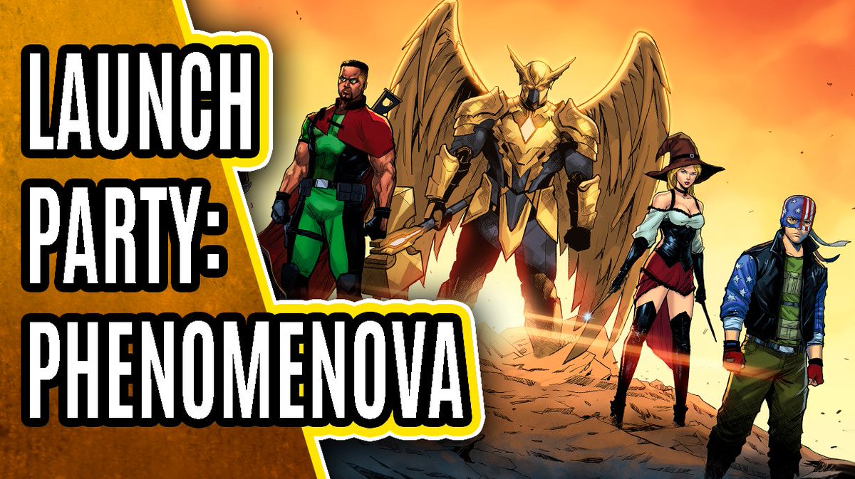 🟡 Join me in just a few minutes to launch PHENOMENOVA with @VaughnMColeman , @_JujuBelle_ , and others!! #comics #indiecomics 👉 youtube.com/watch?v=IBe9hp… 👉 rebeloasisstudios.com