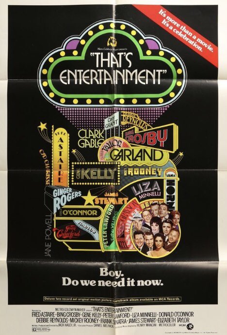 THAT’S ENTERTAINMENT was magical at the Egyptian, can’t believe it’s 50 years old. It was my gateway drug to classic movies. #TCMFF