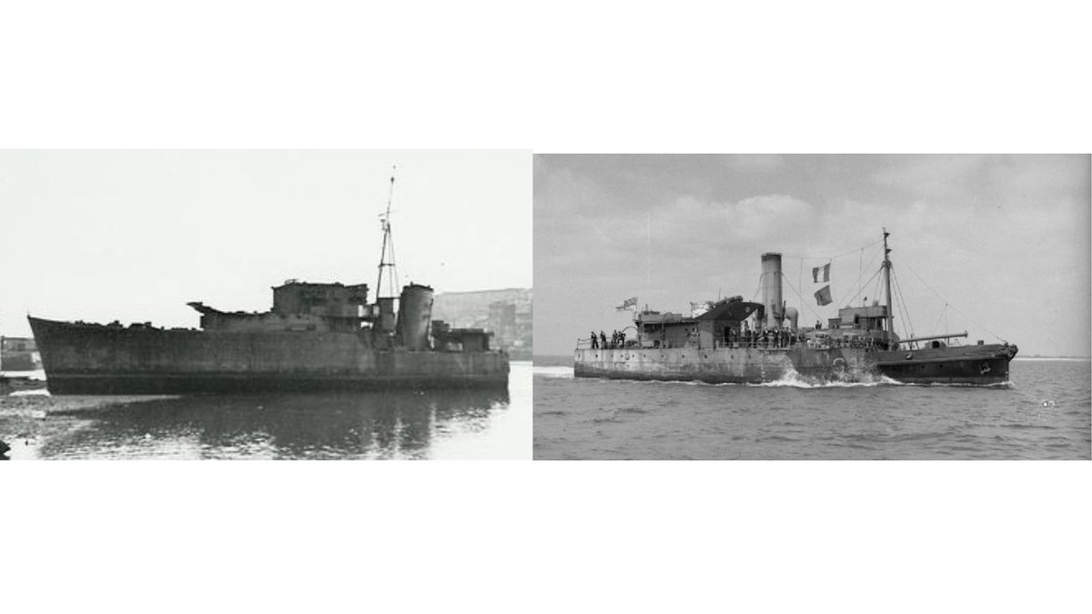 In 1942, the P-class destroyer HMS Porcupine was torpedoed amidship by U-602. Porcupine was towed to a port where the damaged destroyer was cut in half to make two new ships—HMS Pork and HMS Pine. 
#FunFactFriday