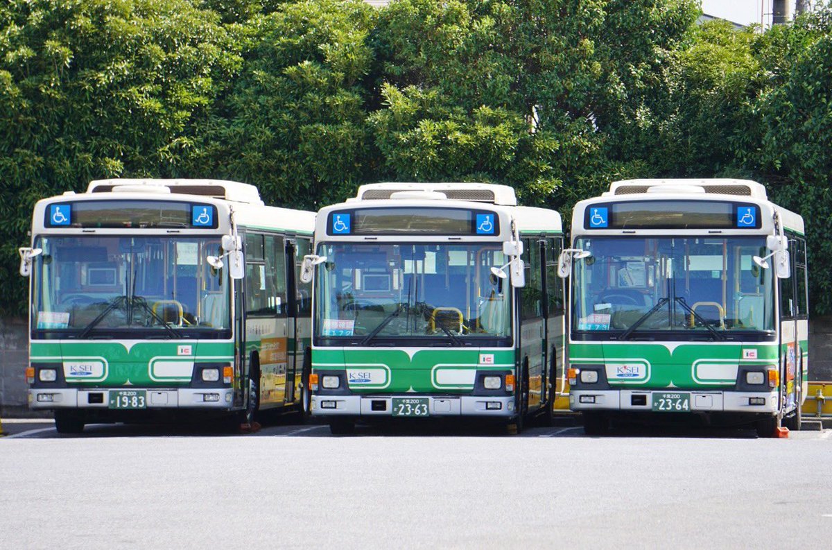 千葉内陸バス_1161,72,73 数ヶ月前にみつわ台のN尺ノンステ⇔千代田のQ 