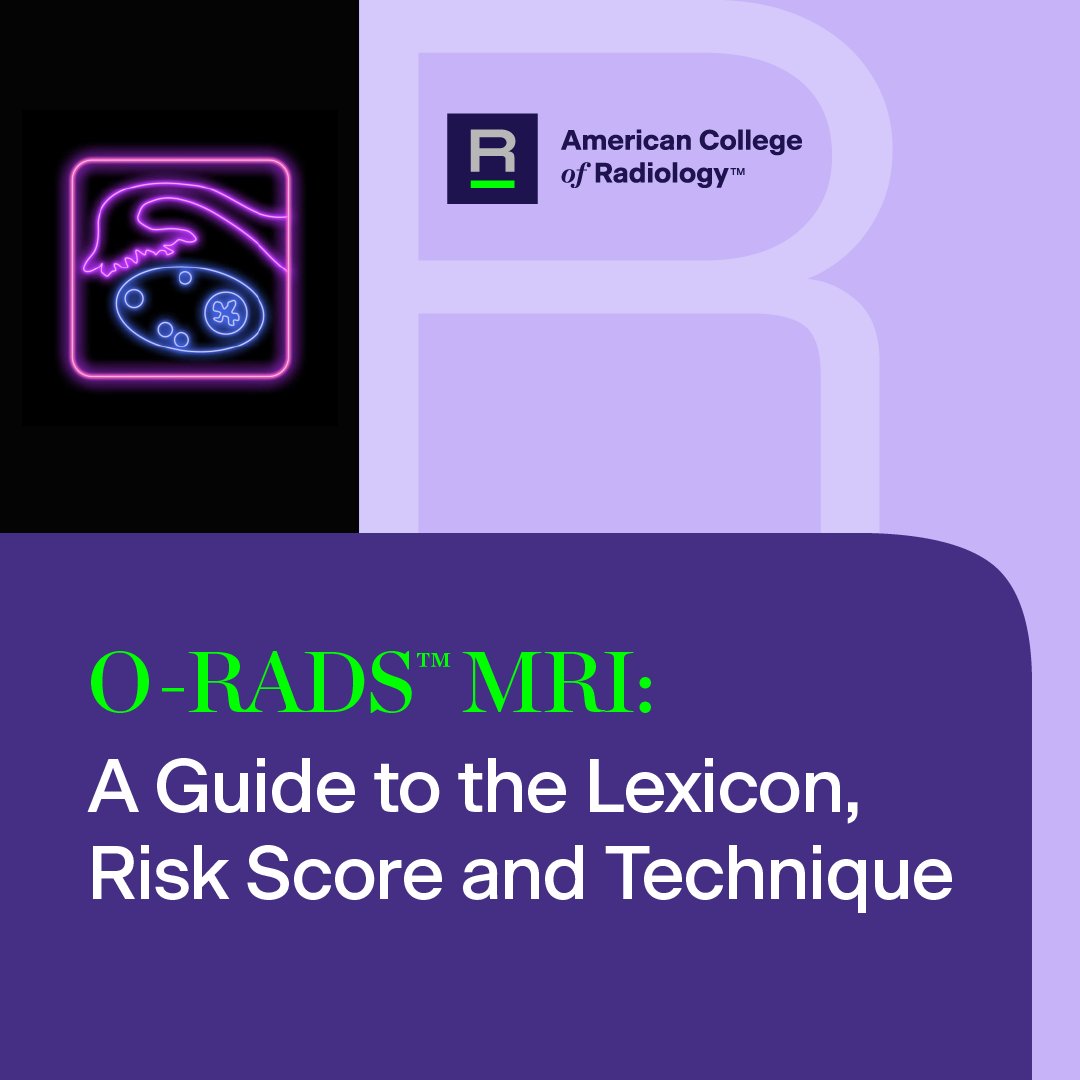 RadiologyACR's tweet photo. #ORADS webinar happening 3/26 at 10am ET! 🚨
Join us to learn how to incorporate O-RADS MRI in the evaluation of patients with adnexal lesions in clinical practice through the use of lexicon terms, imaging techniques and risk stratification system. https://t.co/hqeJwUKWge https://t.co/1T6IEHtHXf