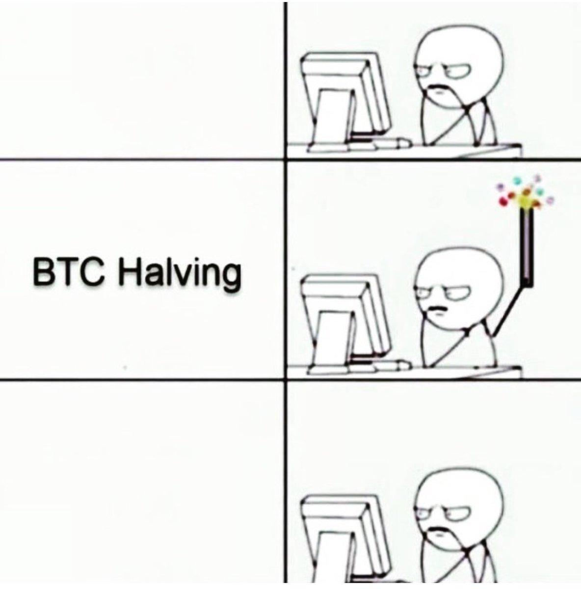 esatoshiclub's tweet photo. #BitcoinHalving is complete, back to grinding 🤝 https://t.co/3VBDfo2wao
