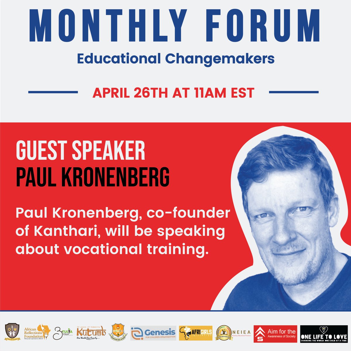 Build_a_Life's tweet photo. Our next online monthly forum event is on April 26th at 11:00AM EST!

DM us if you want to join!

We plan to discuss the importance of vocational training for young students and how it has a lasting positive impact.

#Kanthari https://t.co/HylcxaLpqE