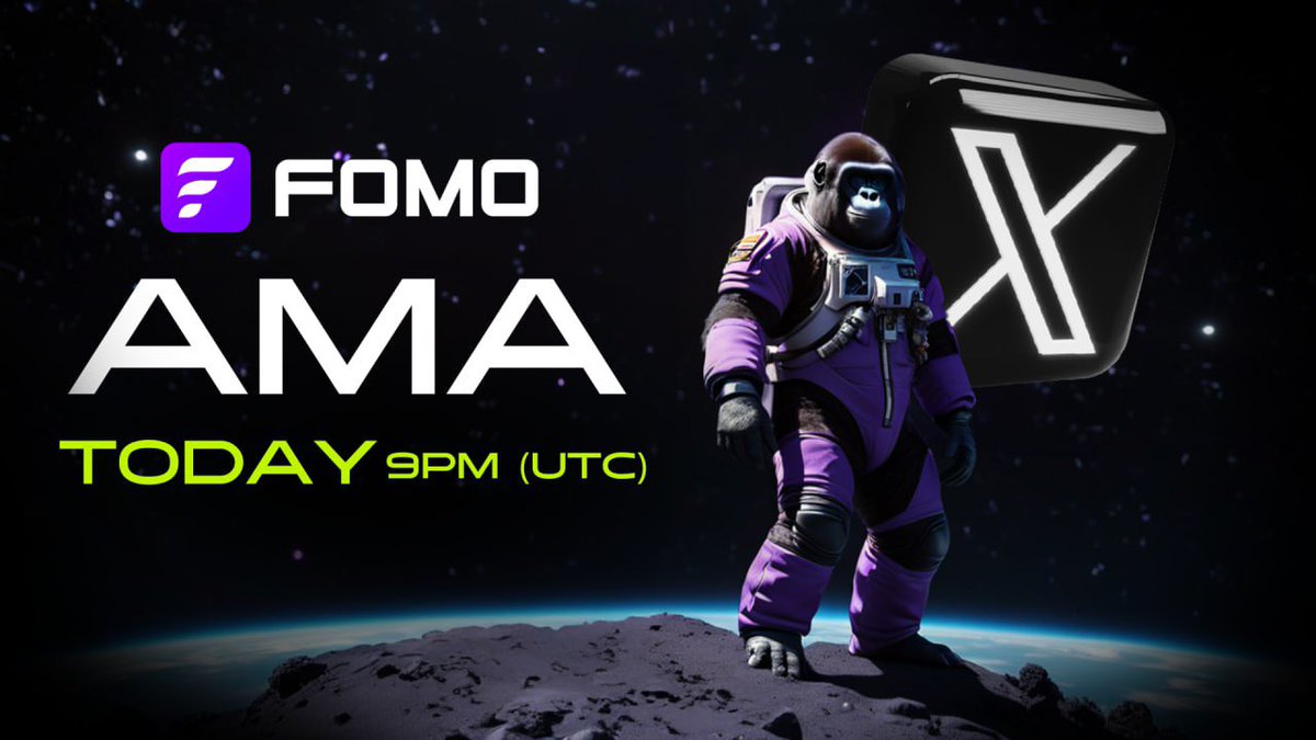 Join FOMO for a special AMA where we talk about FOMO, APES, LAMBOS All part of our television commercials that move into production on April 24th. We are about to deliver the most aggresive and diverse form of marketing in crypto. 👇 Schedule your reminders