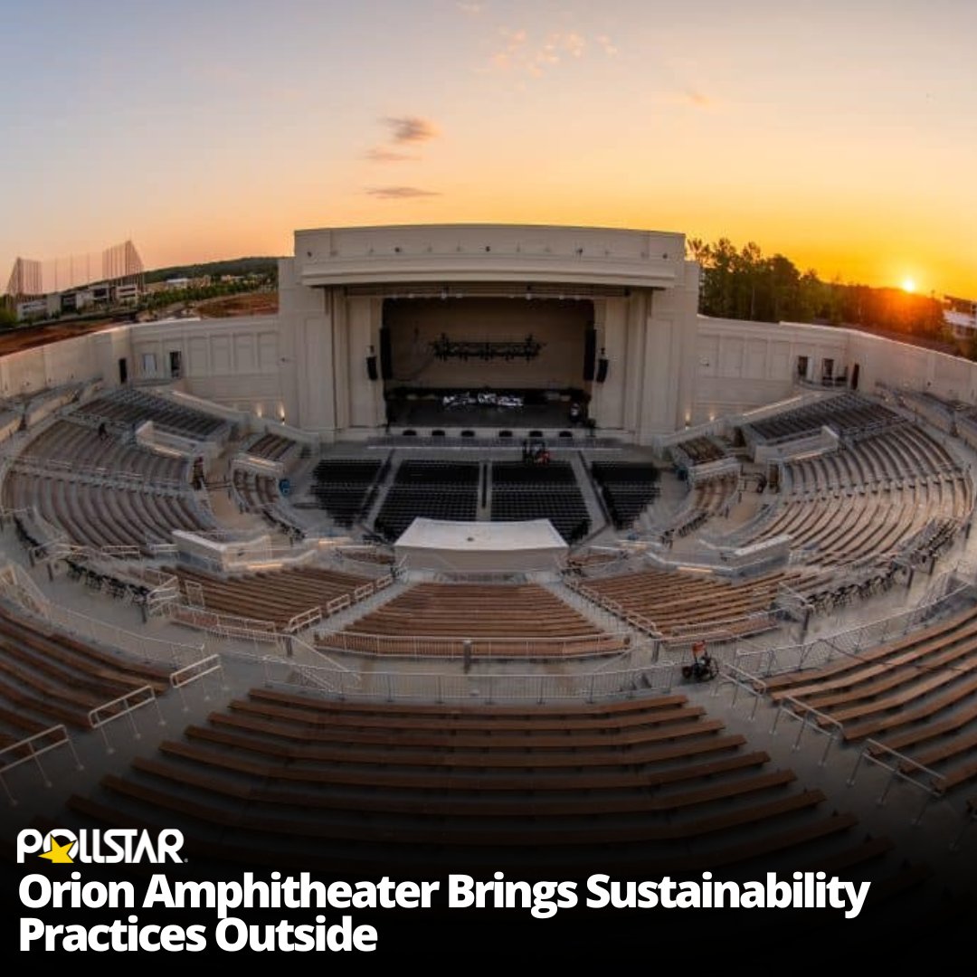 In a city known for its contributions to the U.S. space program, @TheOrionAmp, is reaching for the stars when it comes to protecting the environment on Earth. news.pollstar.com/2024/04/19/ori… #Pollstar #TheOrionAmphitheater #Earthmonth