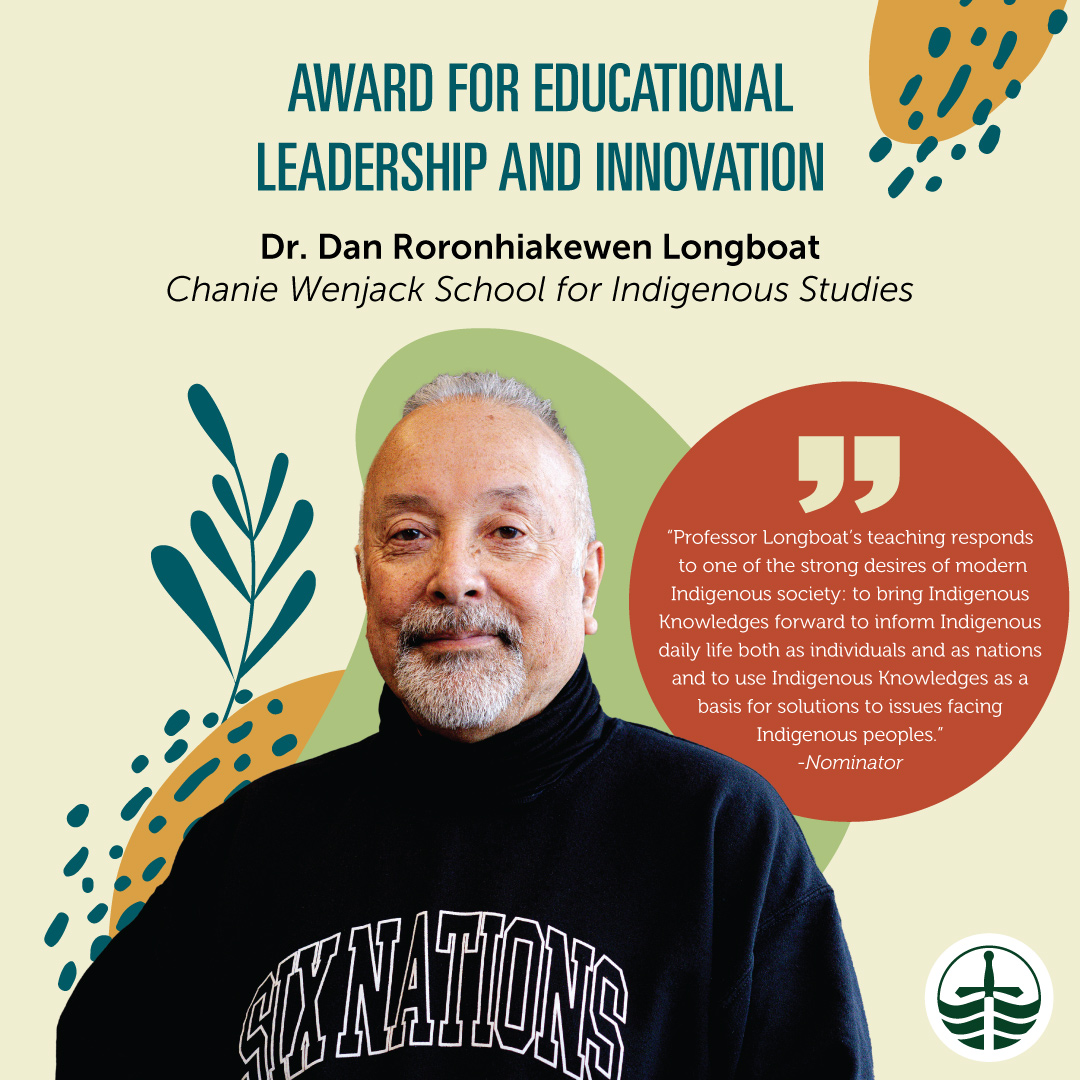 Trent Centre for Teaching & Learning (@trentuteaching) on Twitter photo Congratulations, Dr. Dan Longboat ’73 (Peter Gzowski College), recipient of the 2024 Award for Educational Leadership & Innovation!🎉 <a href="/TrentUniversity/">Trent University</a> <a href="/TrentUDurham/">Trent University Durham GTA</a>
trentu.ca/teaching/award… Congratulations, Dr. Dan Longboat ’73 (Peter Gzowski College), recipient of the 2024 Award for Educational Leadership & Innovation!🎉 <a href="/TrentUniversity/">Trent University</a> <a href="/TrentUDurham/">Trent University Durham GTA</a>
trentu.ca/teaching/award…