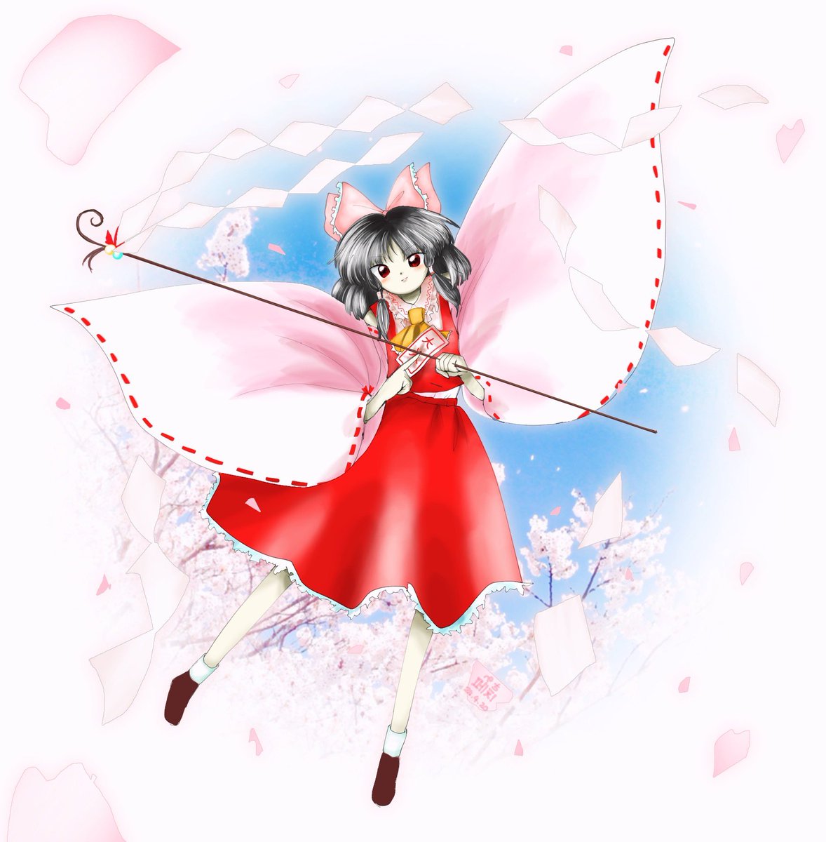 #東方Project #博麗霊夢
春色小径