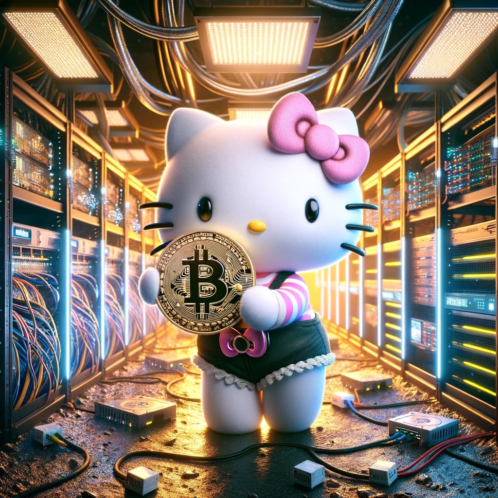 Hello Kitty says happy Bitcoin Halving day! At 5:13PM PST Bitcoin completed its 4th halving event! Does price go up? Historically it has, and Hello Kitty is here to celebrate with the bulls #btc
