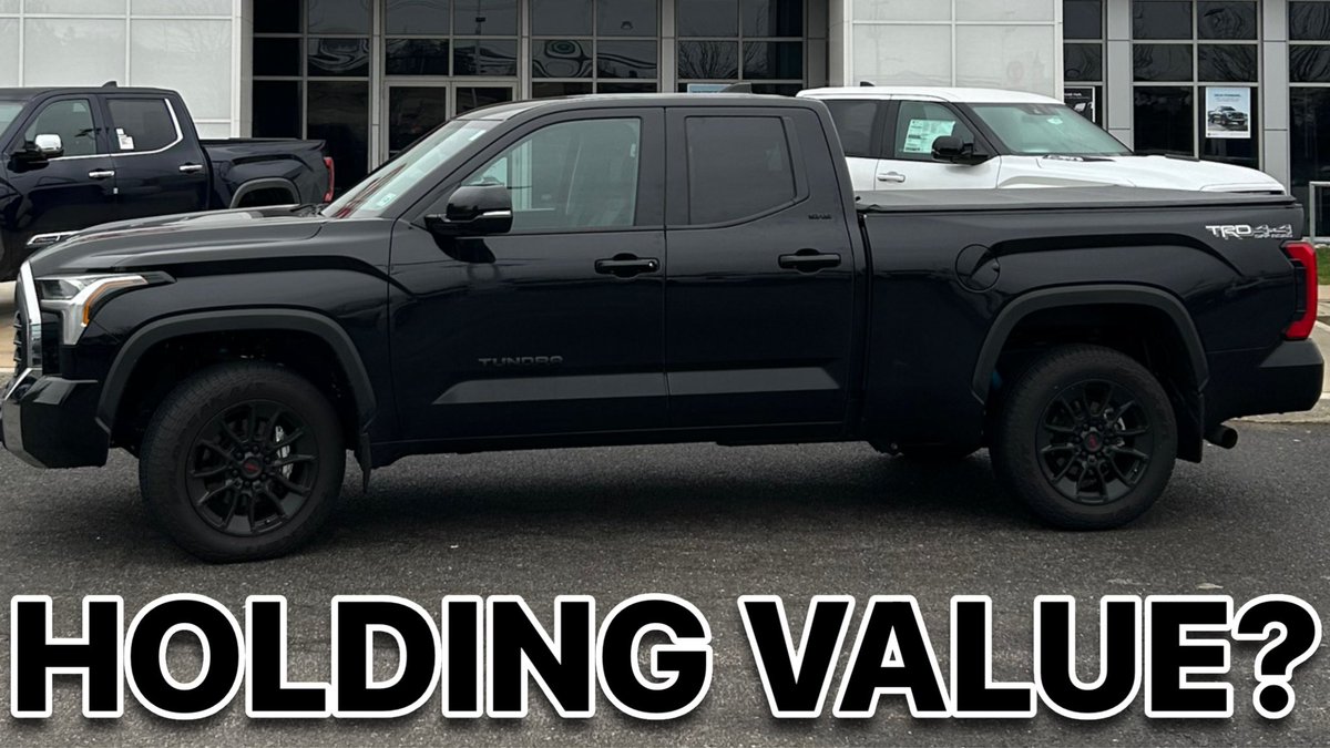 The Toyota Tundra is well known for holding its value. After one year of ownership, how is my 2023 Toyota Tundra SR5 value holding up? VIDEO LINK: youtu.be/bq_2CTmLBKE?si… #2024toyotatundra #toyotatundra #2023tundra #dealership #toyota #tundra #2024tundra #youtube
