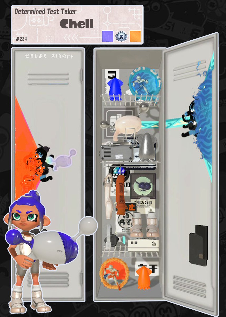 splatoon locker inspired by Portal 2 to celebrate the 13th anniversary :D